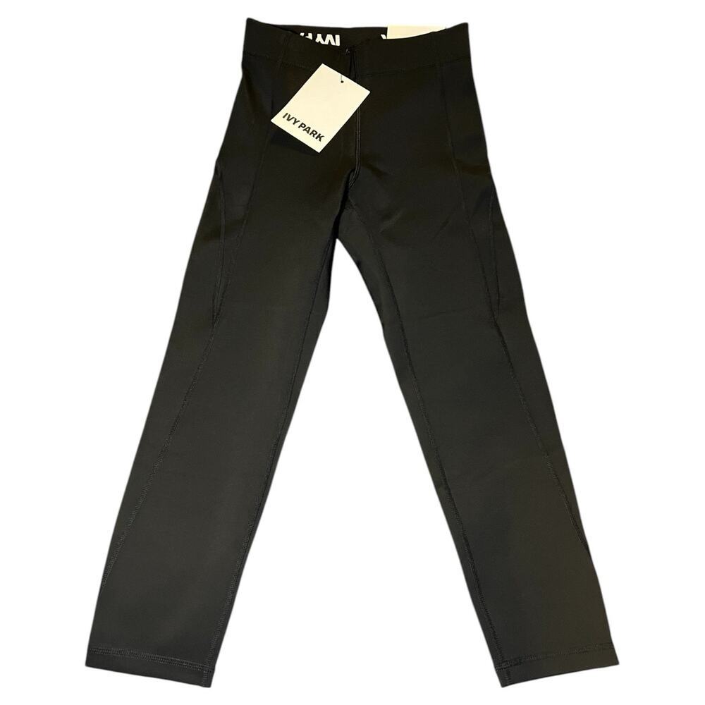NWT IVY PARK BEYONCE Women's Mid-Rise Sculptured 3/4 Length Legging Black XS
